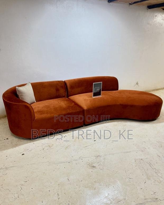 Contemporary 3 Seater Couch With a Throw Pillow