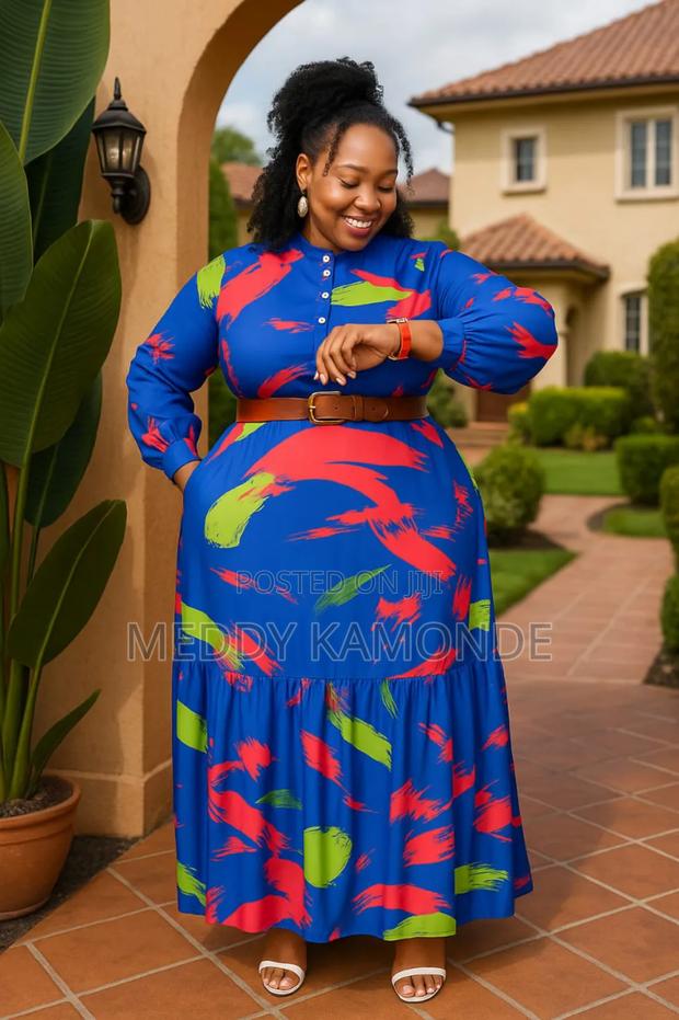 Blue Designer Long Dress