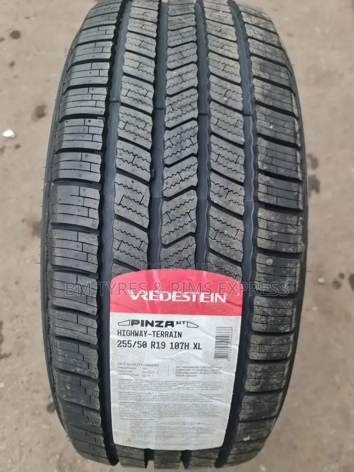 255 /50 R19 Vredestein Tyres (Highway Terrrain) India.