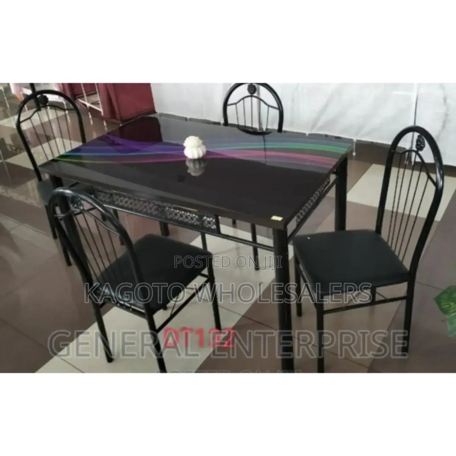 Black Model Dt129-1 4 Sitter Dinning Table