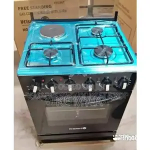 Black - 3+1 Volsmart 60by60 Standing Cooker