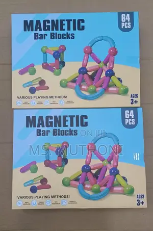 64 Pieces Magnetic Bar Blocks
