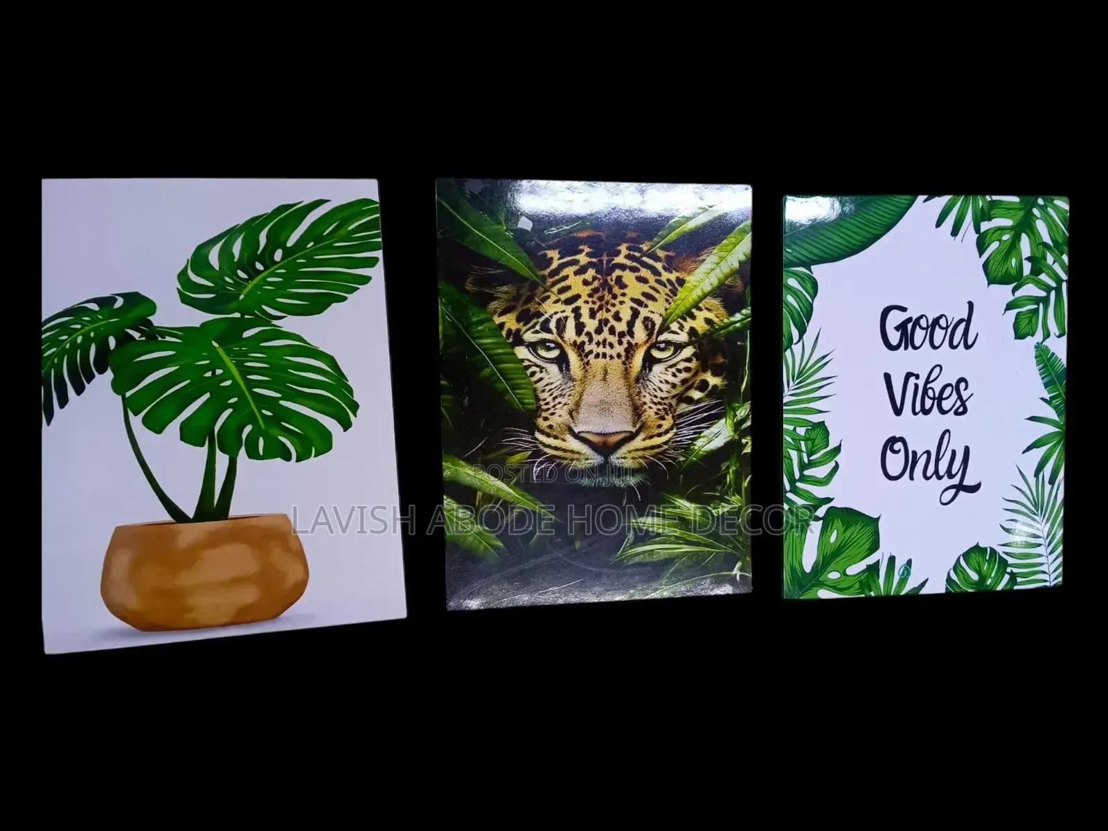 Set Of 3 Wall Hangings Nature Themed A3 Size