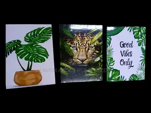 Set Of 3 Wall Hangings Nature Themed A3 Size