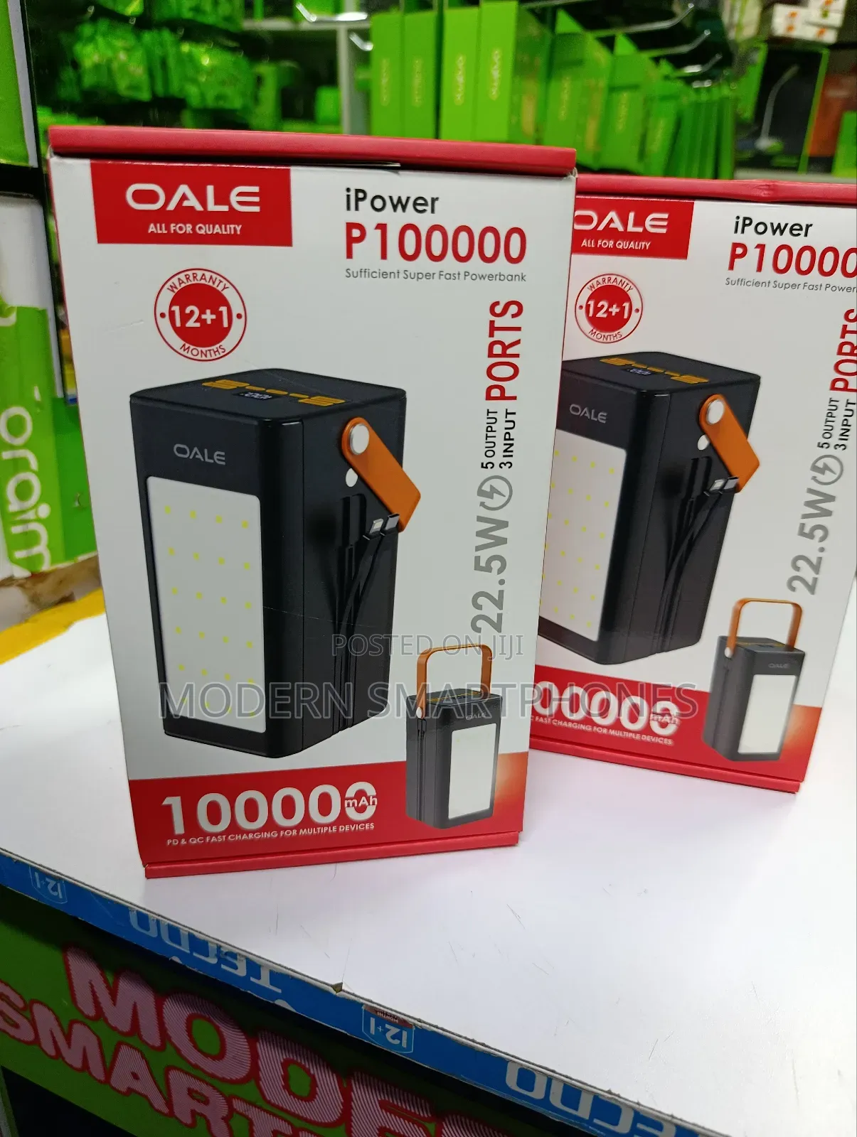 100,000mah Oale Powerbank Super Sast Charging