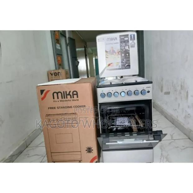 With Electric Oven- Mika 50by60 3+1 Cooker. Standing Cooker