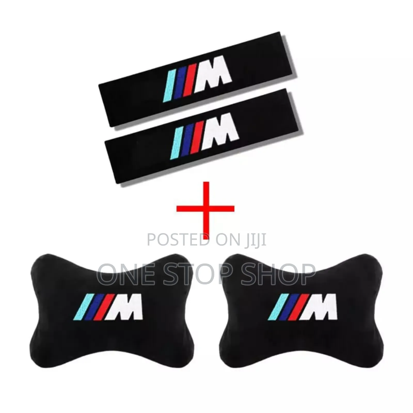 BMW Interior Seat 2belt Cover With Matchy 2neck Pillow