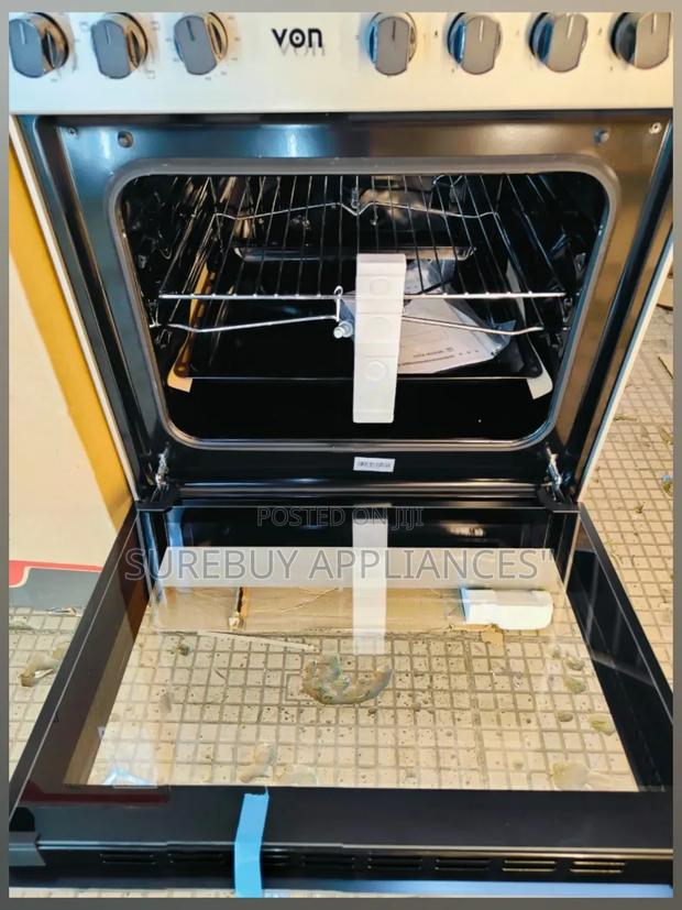 Von 60×60 Free Standing 3 Gas Burner +1 Electric Cooker Oven
