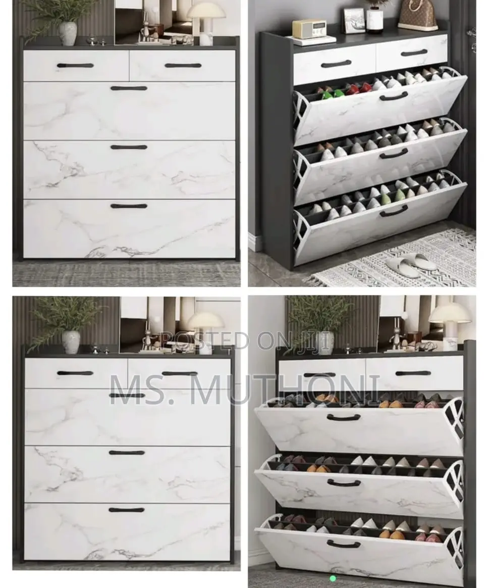 Diy Marble Effect Bucket Flip Shoe Rack*