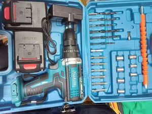 Cordless Electric Drill and Screwdriver Tool Set.