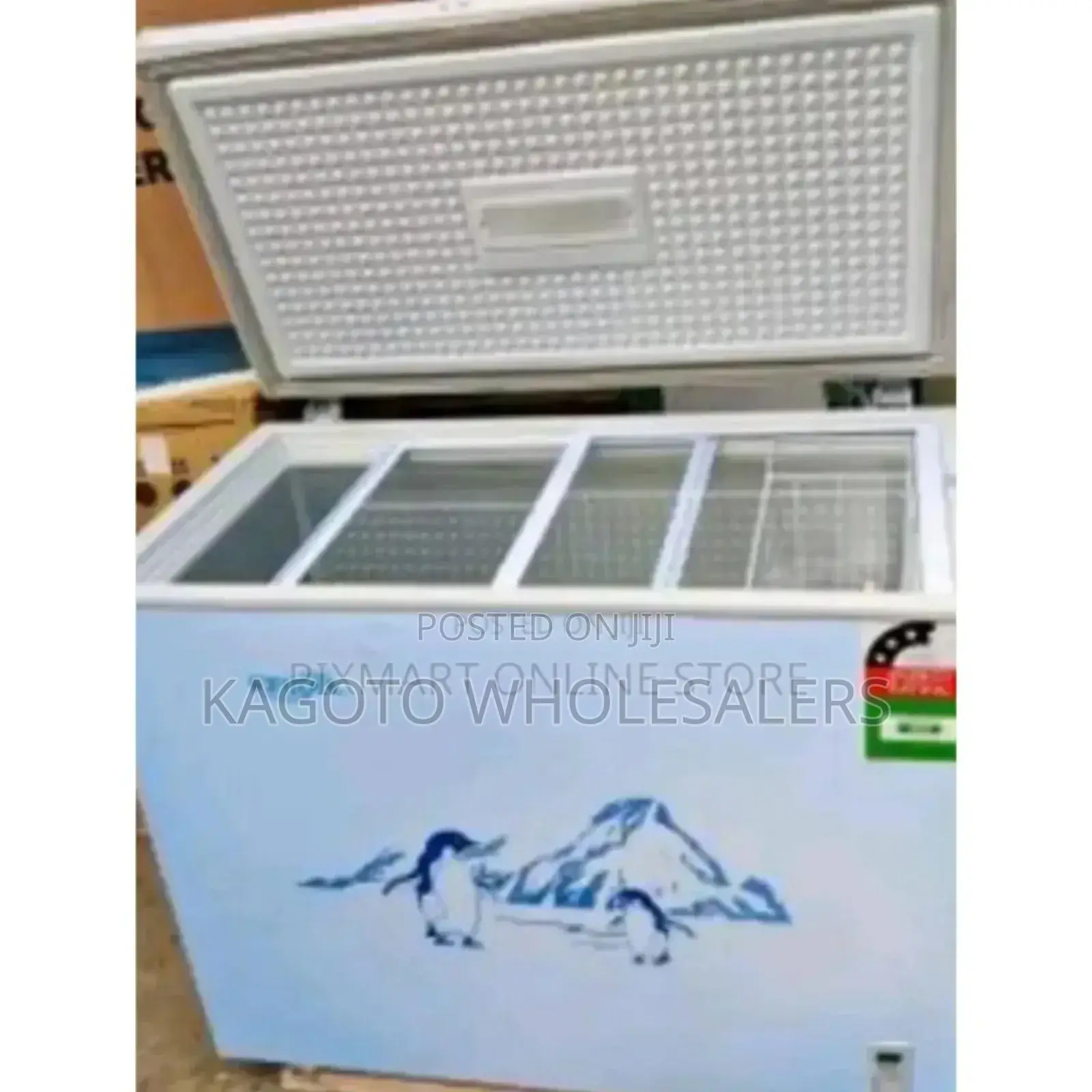 With Glass Lid at Top - Ecomax Freezer 219l.