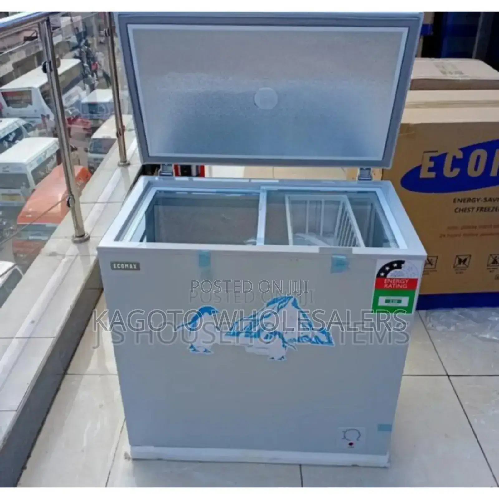 Colour Grey - Ecomax 169l Freezer