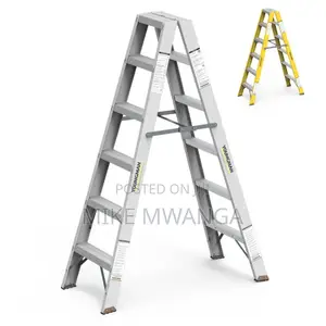 Non-Slip Rubber Feet 5-Step a-Type Double-Sided Ladder