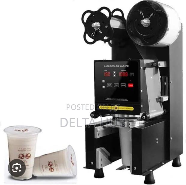 Automatic Foil Sealing Machine for Yogurt Pudding Cups - main view