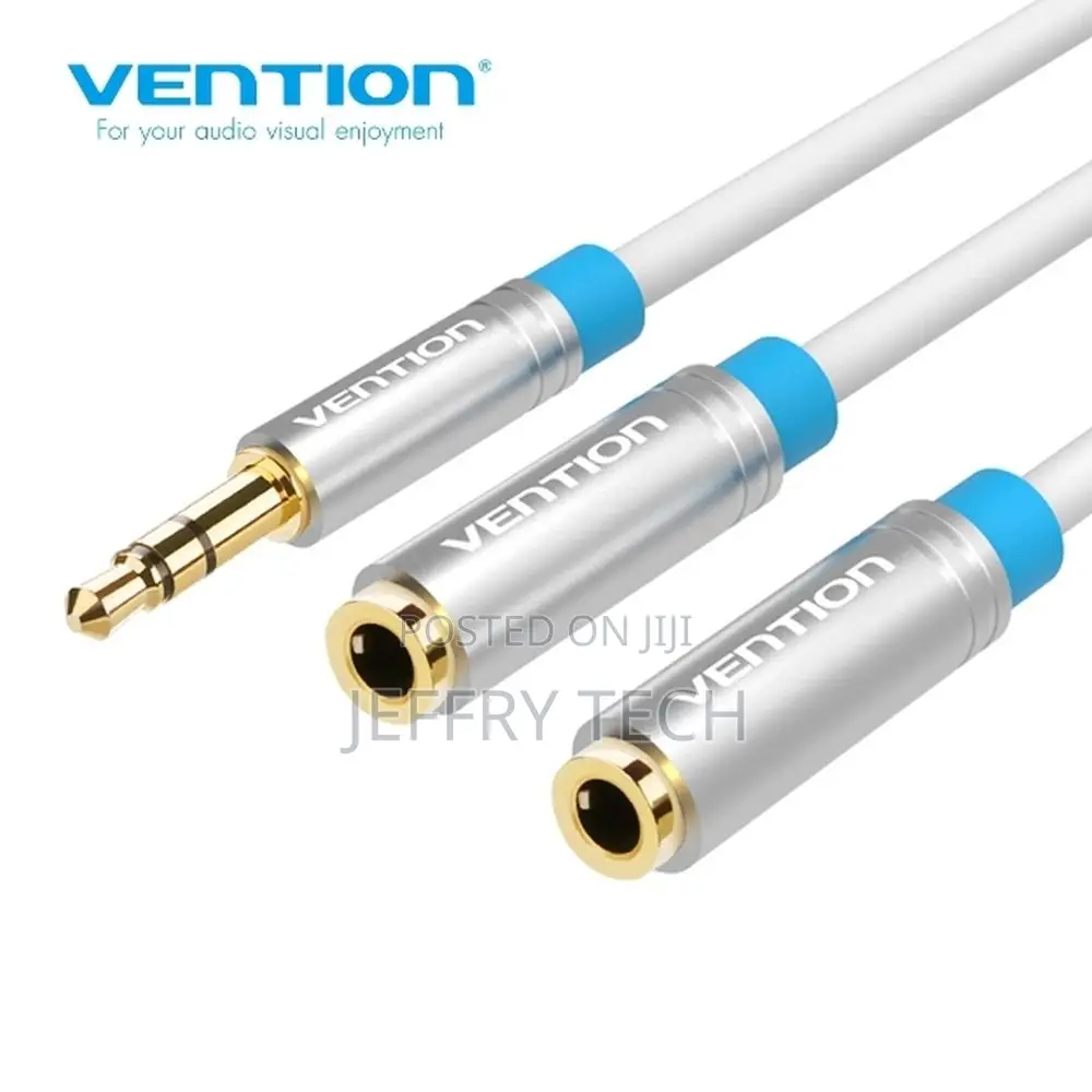 Vention 0.3m 3.5mm Male to 2*3.5mm Female Stereo Splitter