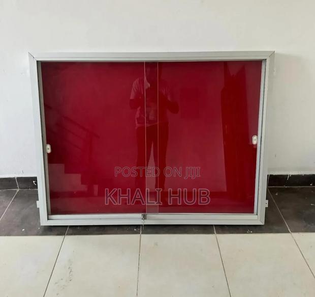 Enclosed Bulletin Board, Lockable Cork Noticeboard - main view