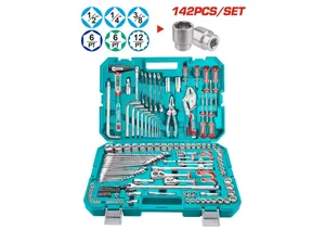 Total 142-piece Combination Tools Set