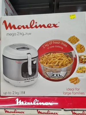 2100 Watts, 3 Litre Moulinex Am480027 Mega Deep Fryer, White