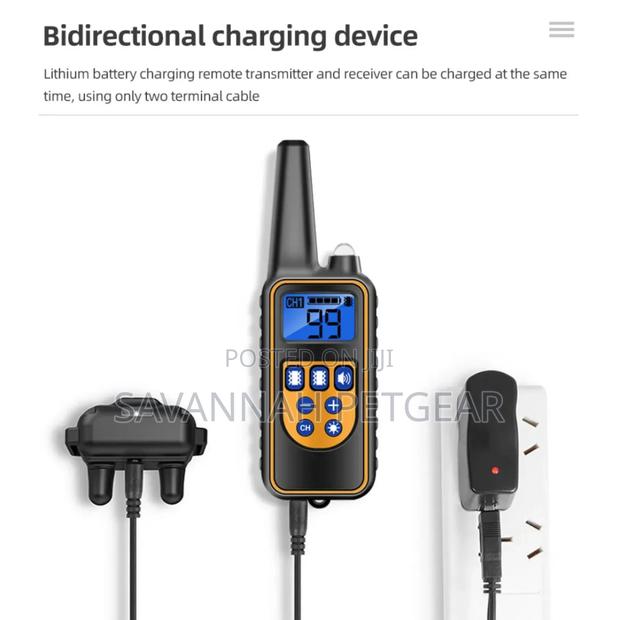 Rechargeable + Remote Control Electric Dog Training Collar - thumbnail 4
