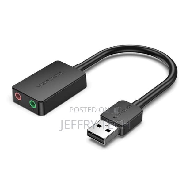 Vention 2-Port Usb External Sound Card 0.15m Black