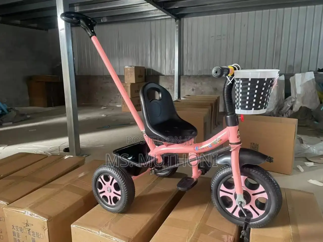 Kids Baby 3 in 1 Handle Tricycle