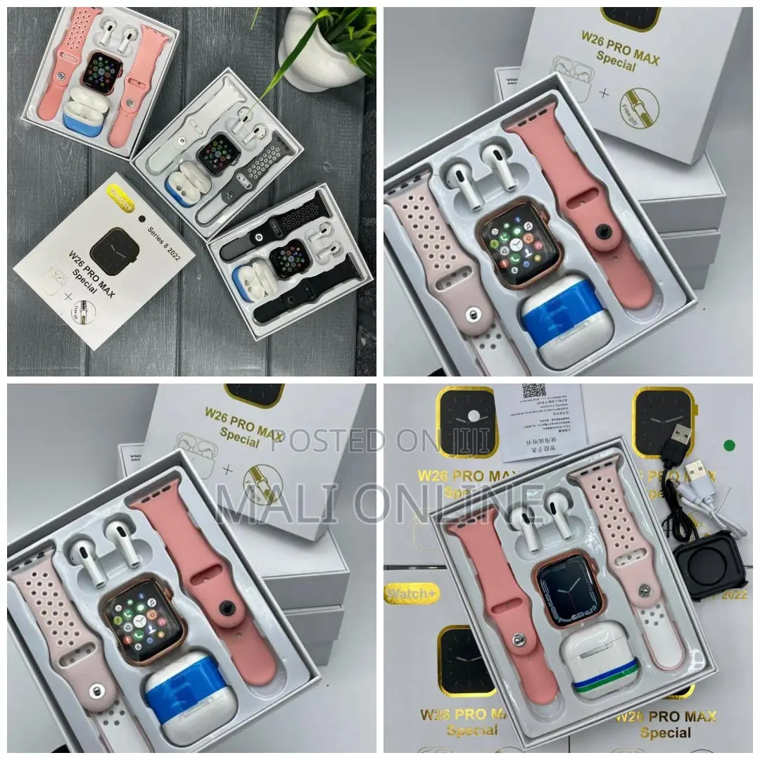 W26 Pro Max Series 8 Smart Watch 2-in-1 Smartwatch