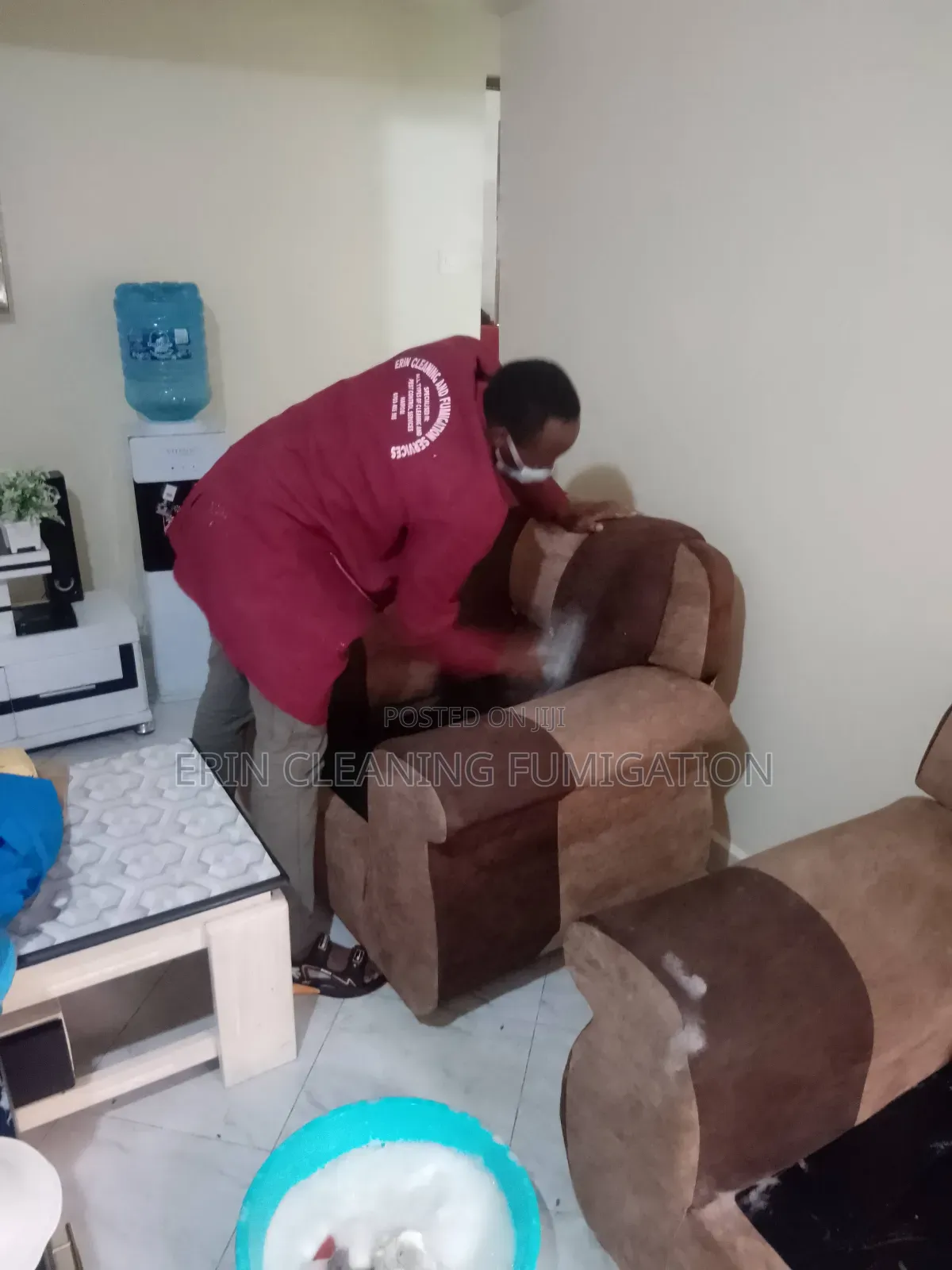 Sofa Set Dust Vacuum/Cleaning/Drying