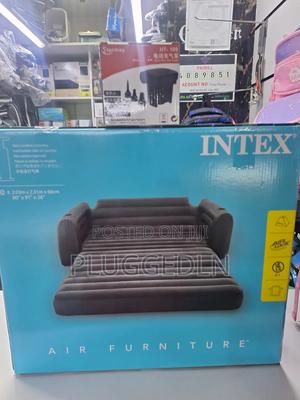 3 Seater Intex Inflatable Pull-Out Sofa Free Electric Pump - main view