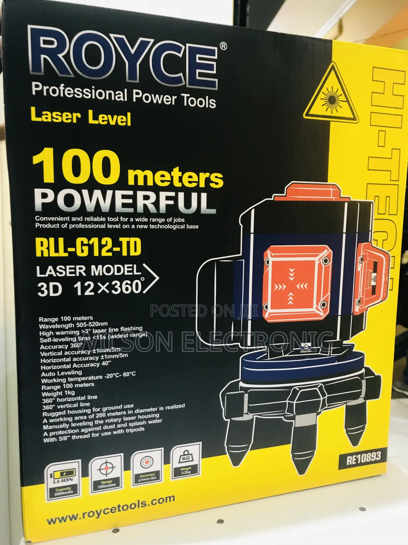 Royce Laser Level. 100 Meter