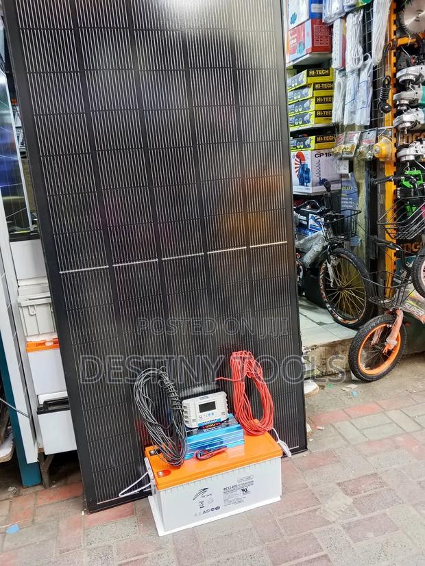 Solar Panel 600w+ Battery 200ah+Controller40ah+Inverter1500w