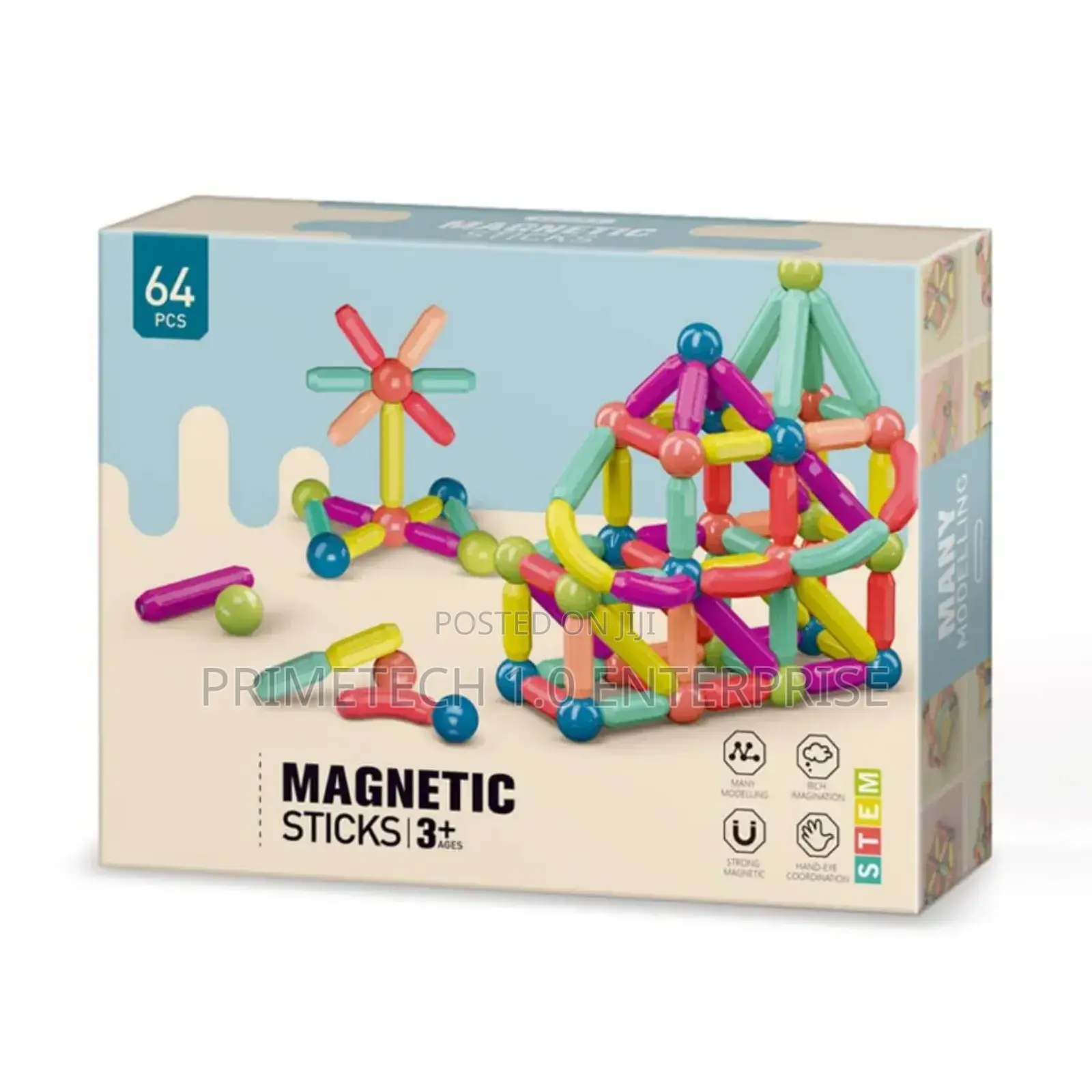 CBC Magnetic Sticks -64pcs