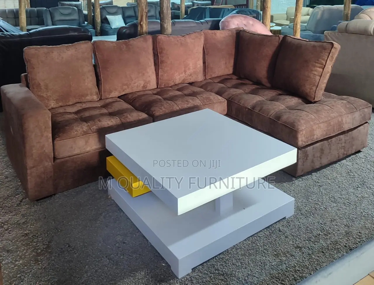 White Squared Modern Coffee Table