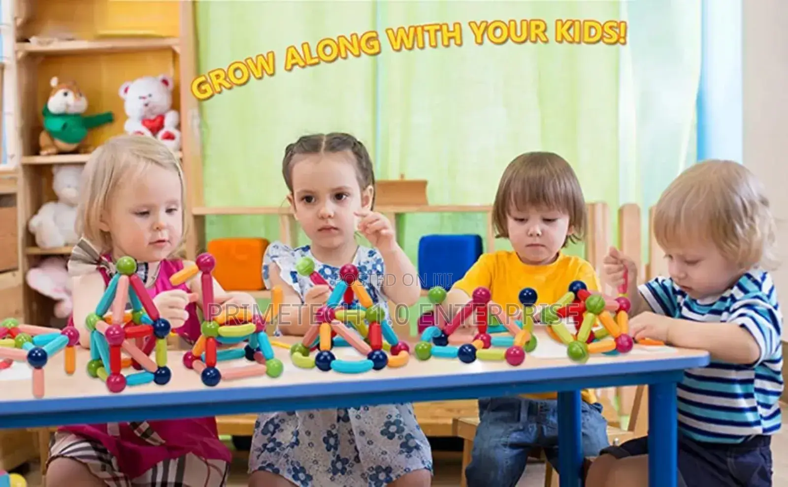 42 PCS Educational Magnet Sticks