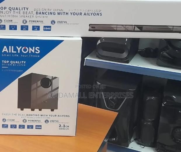 Ailyons 2.1ch Soundbar – Deep Bass, Clear Sound