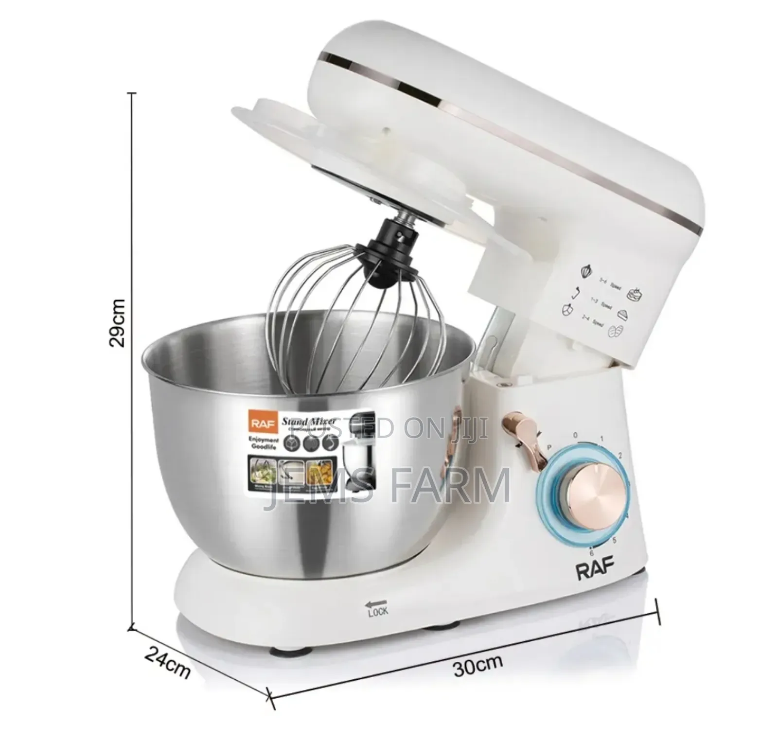 Raf 6 Speeds Kitchen Stand Mixer 4.5l