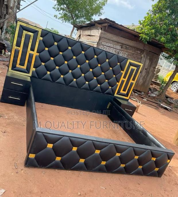 Navy Blue Quality Modern Bed