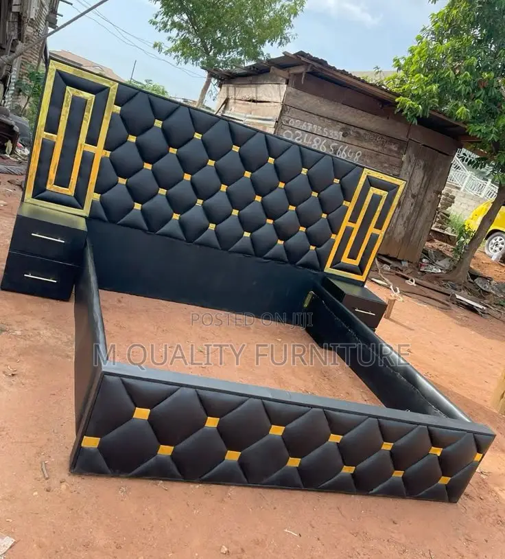 Navy Blue Quality Modern Bed