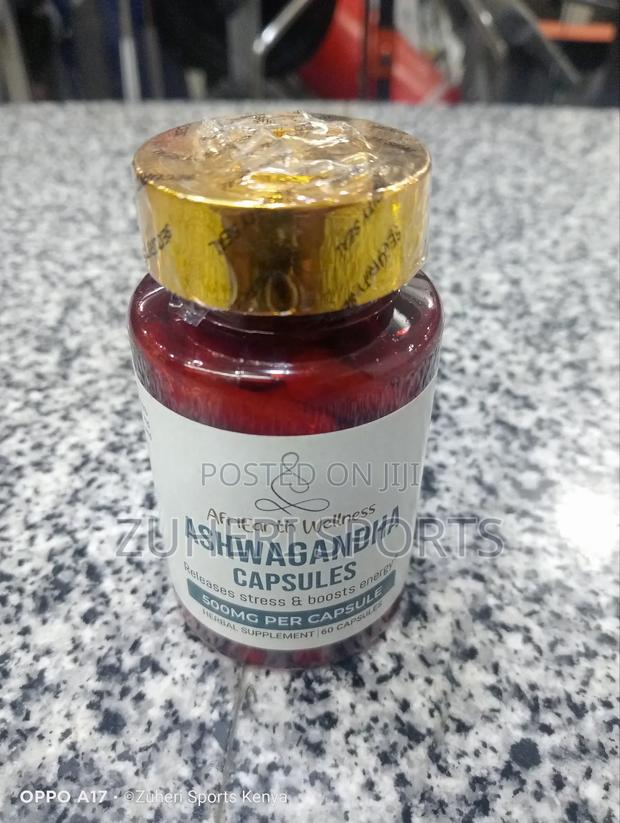 Ashwagandha Capsules; Herbal Supplement - main view