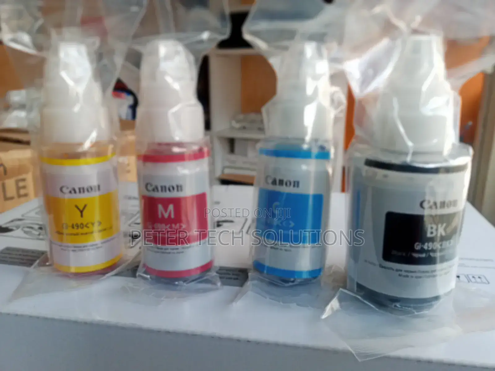 Canon Pixma Gi- 490 Ink Bottles All Colors for G Series