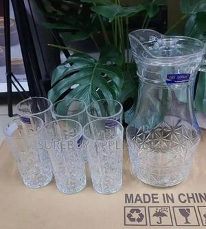 Classy Crystal Clear Glass 7 PCS Water Set - thumbnail 2