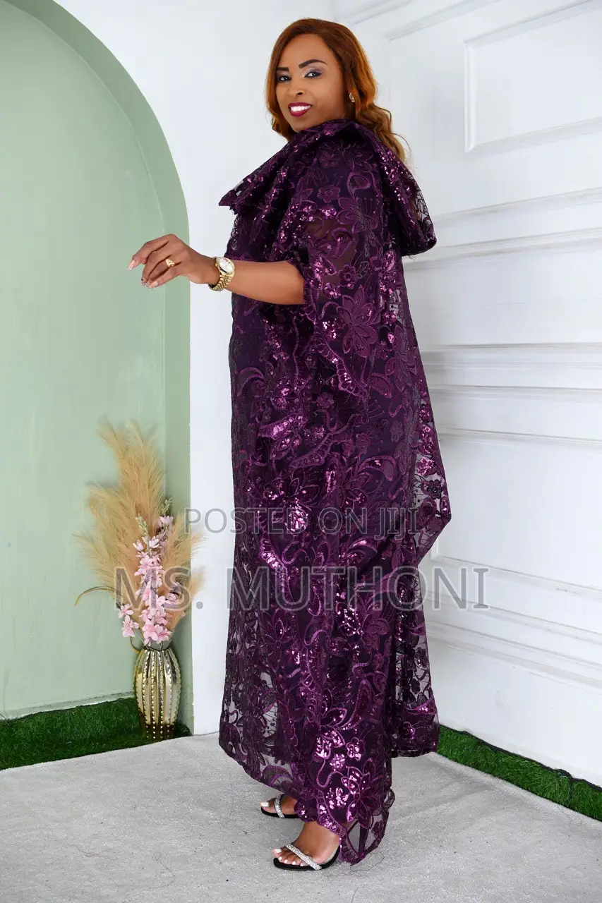 Stunning Elegant Latest Floral Heavy Lace Maxi Dresses