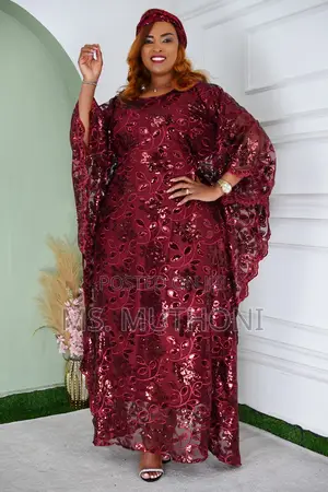 Stunning Elegant Latest Floral Heavy Lace Maxi Dresses