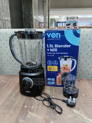 Von 2‐In‐1 500 W Kitchen Blender (Jar + Grinder