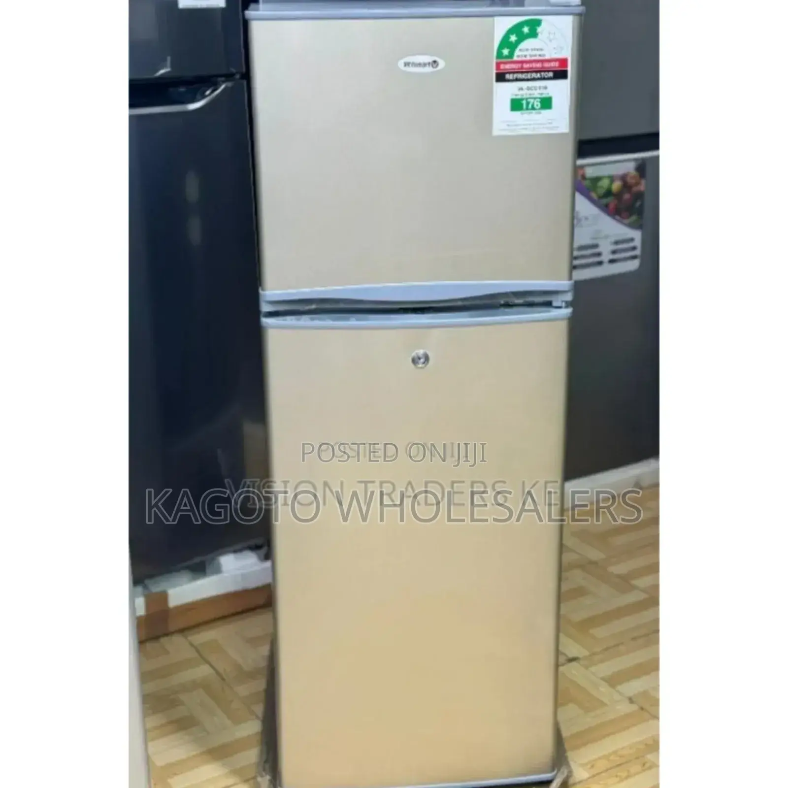 With Shelves. Two Door Volsmart 138l Refrigerator