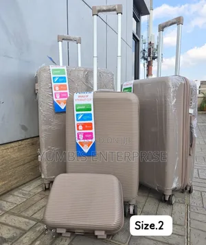 Beige Rubber Suitcase 4 in 1 Sets at 8500