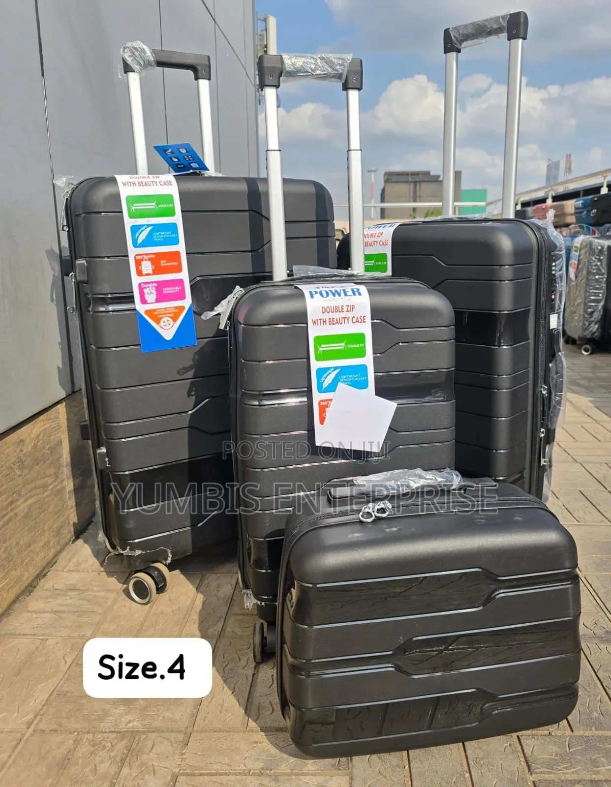 4 N 1 Rubber Unbreakable Suitcase Set at 8000 for Size 4
