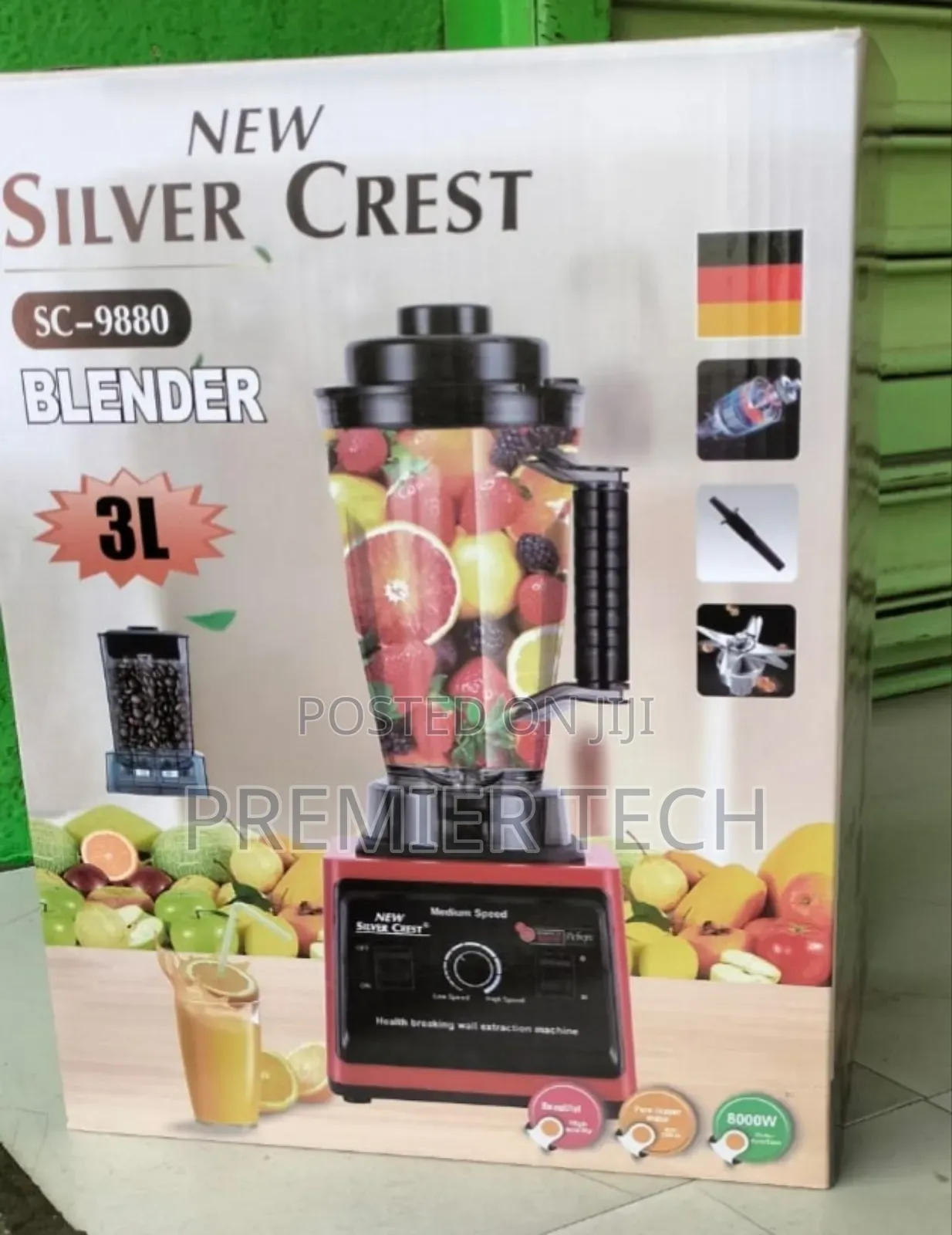 Silvercrest Commercial Blender 3.0litres Jug Plus 8000 Watts