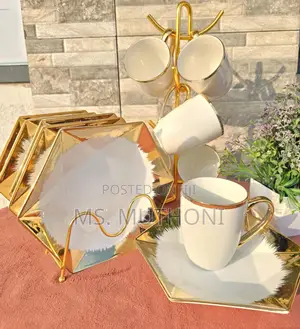 12pcs Hexagonal Gold Set*