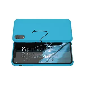 Apple iPhone Xr (6.1 Inch) Real Silicone Case With Inside Mi