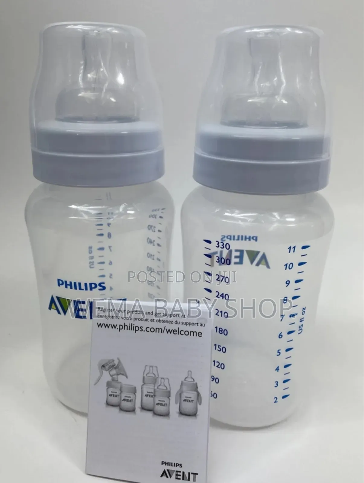 Twin Pack Philip Avent Anti-Colic Baby Feeding Bottles